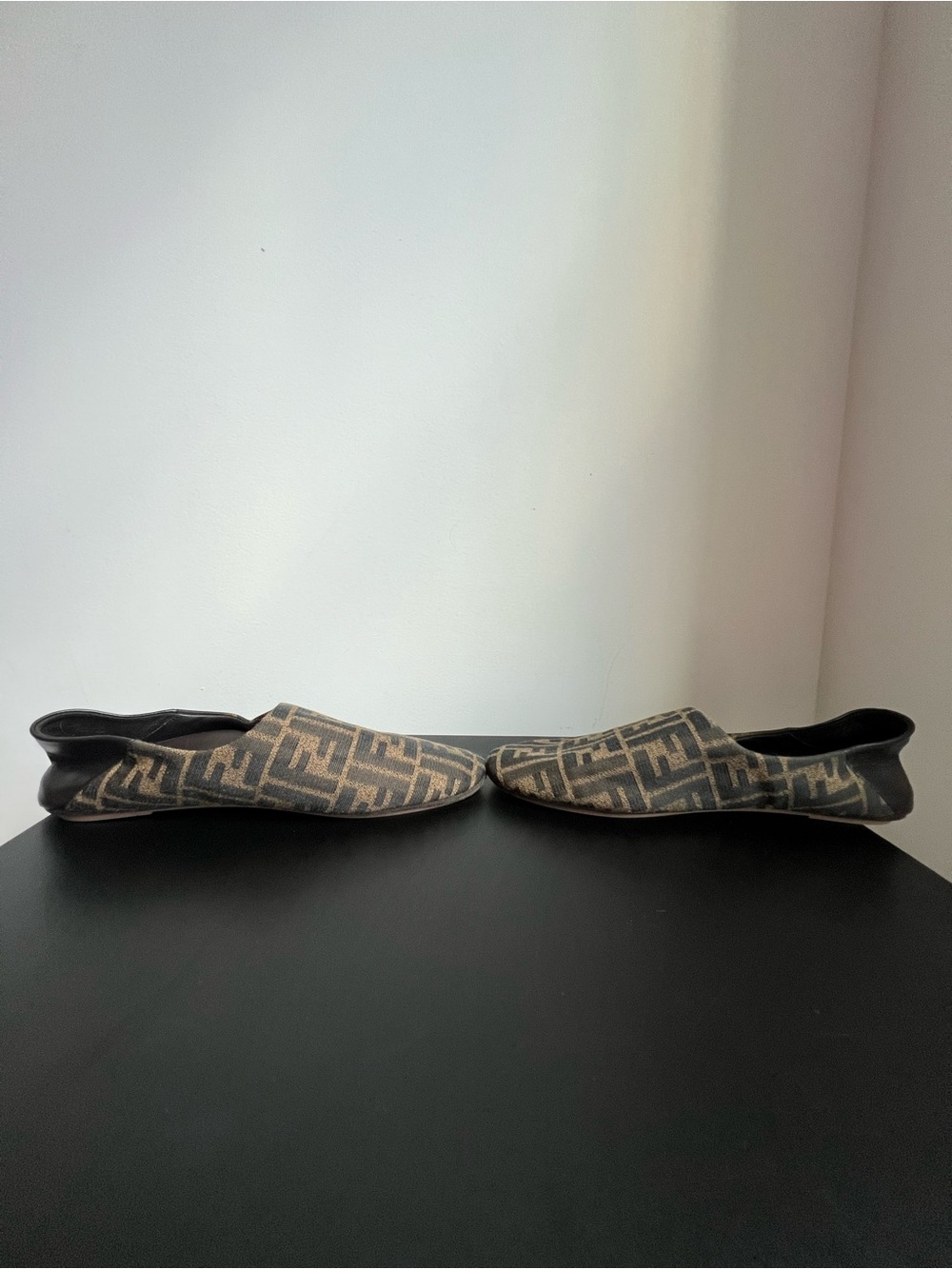 Fendi Fabric Jacquard Nappa FF Slippers Size 39 - Picture 8 of 10